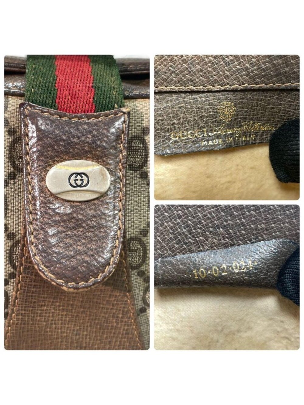 Gucci GG Sherry Line Shoulder Bag Brown Logo - Picture 10 of 10